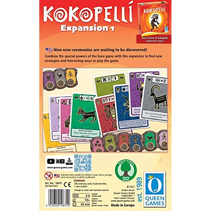 Queen Games Kokopelli Expansion 1 US, Brettspiel in englischer Sprache – Bild 2
