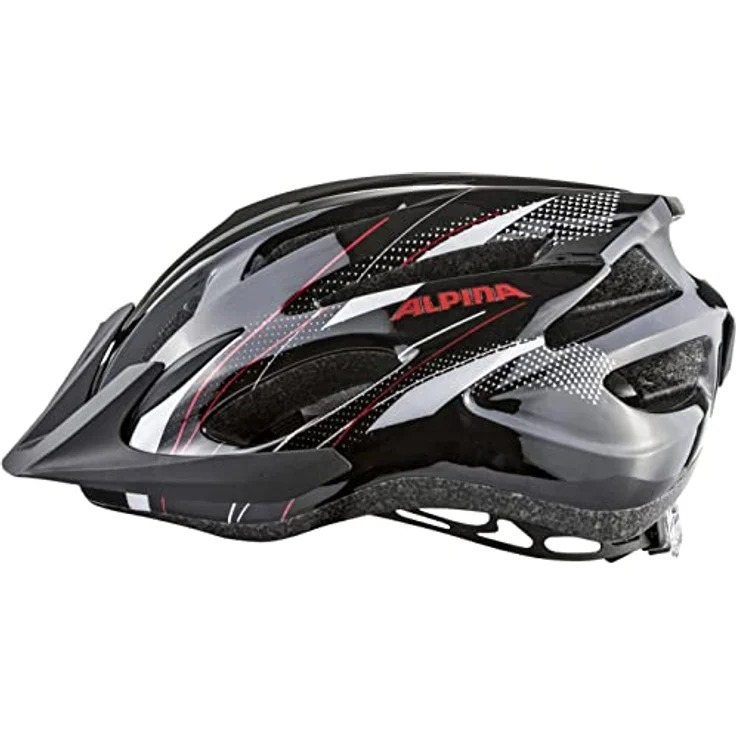 ALPINA MTB 17 Fahrradhelm, Black-White-Red, 58-61 cm – Bild 3