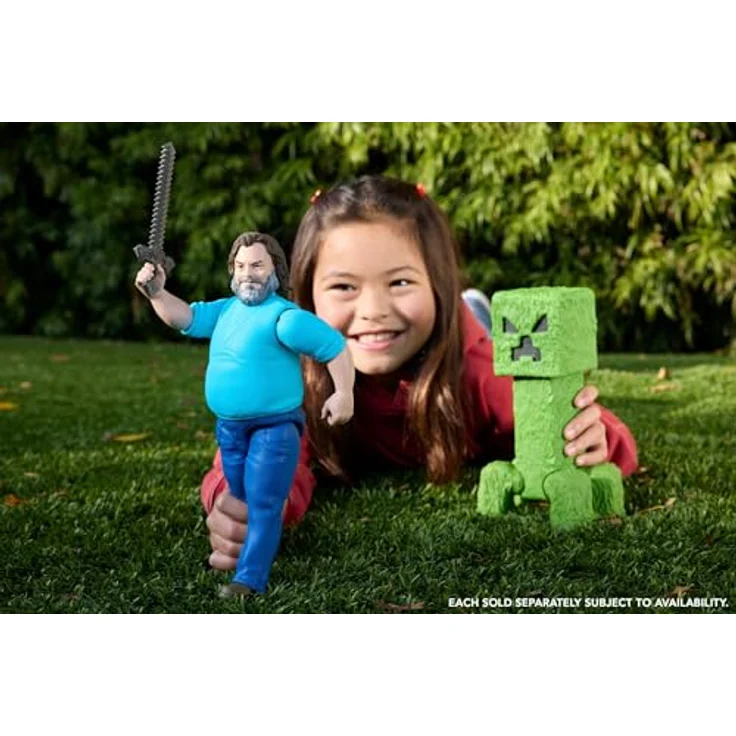 Mattel Minecraft Creeper-Sammelfigur, 30 cm große, bewegliche Actionfigur inspiriert von Ein Minecraft Film, Mehrfarbig – Bild 2