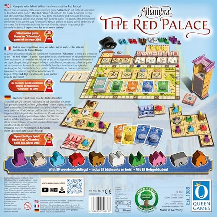 Carletto Alhambra The Red Palace.107737, Brettspiel mit neuen Spielmechaniken und kompatibel mit Alhambra Erweiterungen – Bild 3