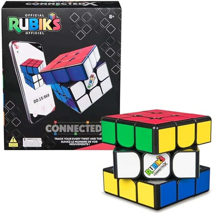 Spin Master Rubik's Connected X, Zauberwürfel mit Bluetooth-Integration und interaktiver App, inkl. Demobatterien – Bild 1