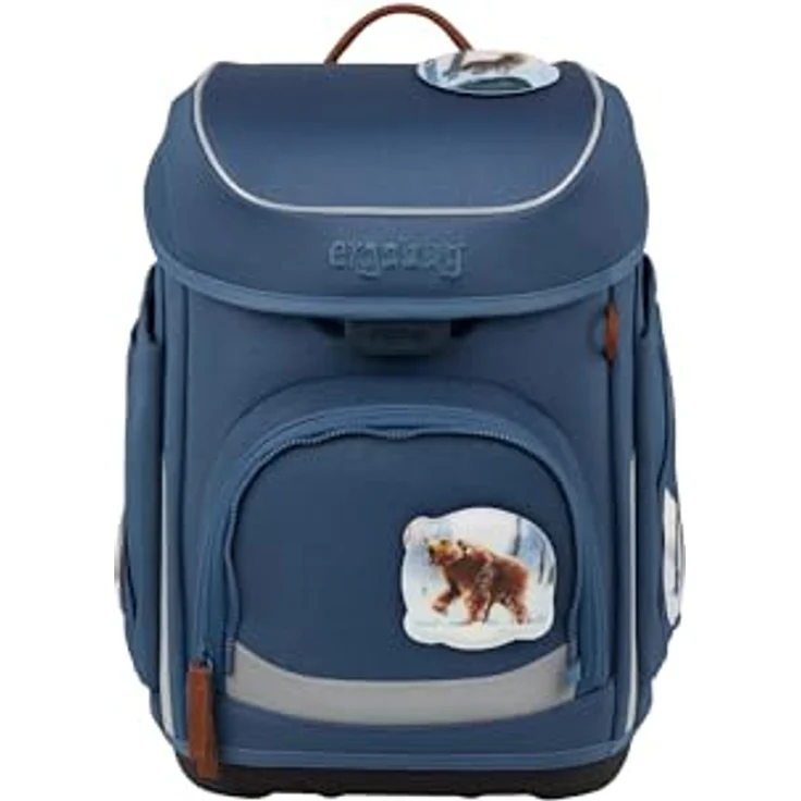 ergobag cubo Set, ergonomischer Schulranzen 5-teilig für 1. Klasse, individuell anpassbar, mit Sichtbarkeitsschutz, aus recyceltem Material – Bild 2
