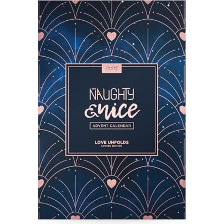 LoveBoxxx Naughty and Nice Adventskalender B2B, mit 24 verführerischen Überraschungen, Mitternachtsblau mit roségoldenen Akzenten – Bild 4