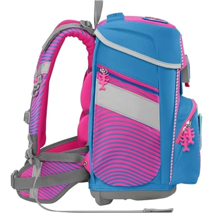 Step by Step Schulranzen-Set SPACE NEON Kolibri Kaja, ergonomisch, höhenverstellbar mit Hüftgurt, 20l, rosa-blau – Bild 5