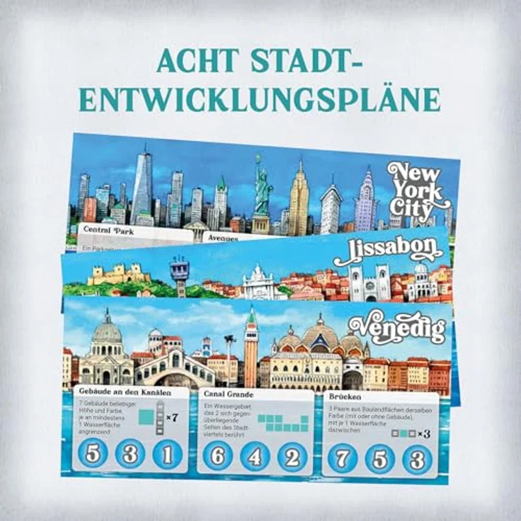 Kosmos Cities - Große Städte, große Pläne, Städtebauspiel, Brettspiel für 2-4 Spieler, ab 10 Jahre – Bild 3