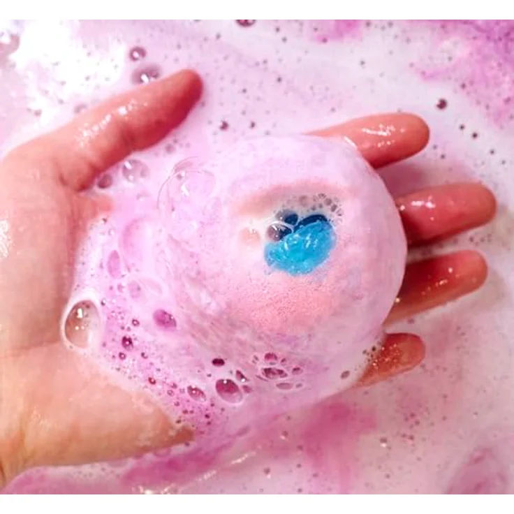 Simba Glibbi Unicorn Surprise Badebombe, Pink/Lila/Mix, mit 1 von 6 Einhorn-Figuren, 100g, ab 3 Jahren – Bild 3