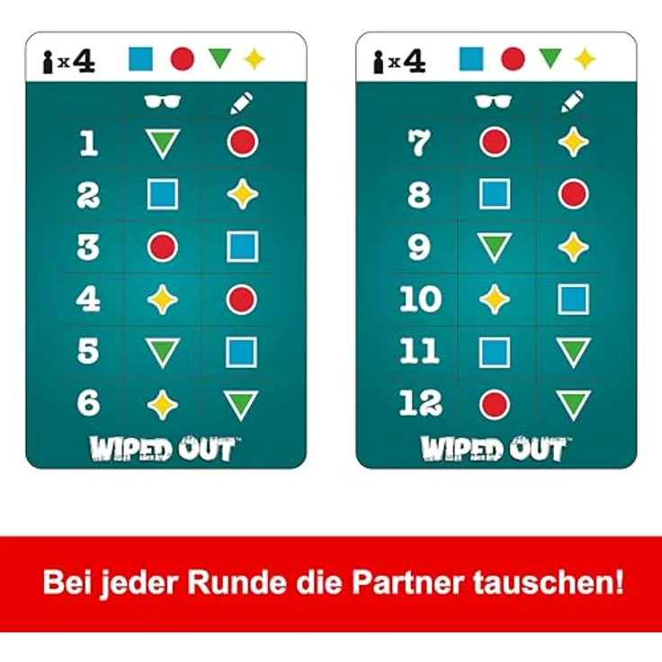 Mattel Wiped Out Partyspiel, Ratespiel mit 30 Sekunden Zeitlimit und interaktiven Hinweismöglichkeiten – Bild 5