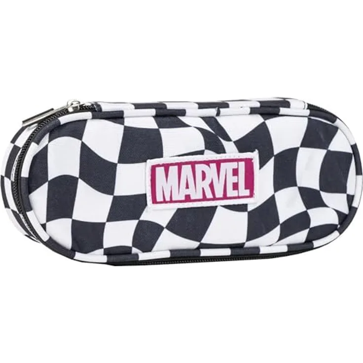 Cerda Federmäppchen Marvel Iridescent, Platzsparendes Schuletui für Kinder mit praktischem Design