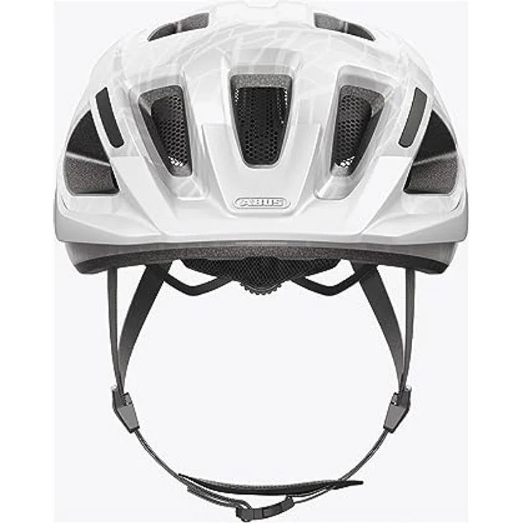 ABUS Fahrradhelm Aduro 3.0 - Sportiver City-Helm für alltägliche und sportliche Touren - Weiß, Größe M – Bild 2