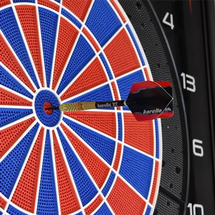 Karella Softdart Commander Gold 90% Tungsten Softdart, 18g, für elektronische Dartscheibe, 2BA Gewinde, 3 Dartpfeile mit Kunststoffspitze, Dartautomat, Wolfram, Profidart mit Flight und Shaft – Bild 5