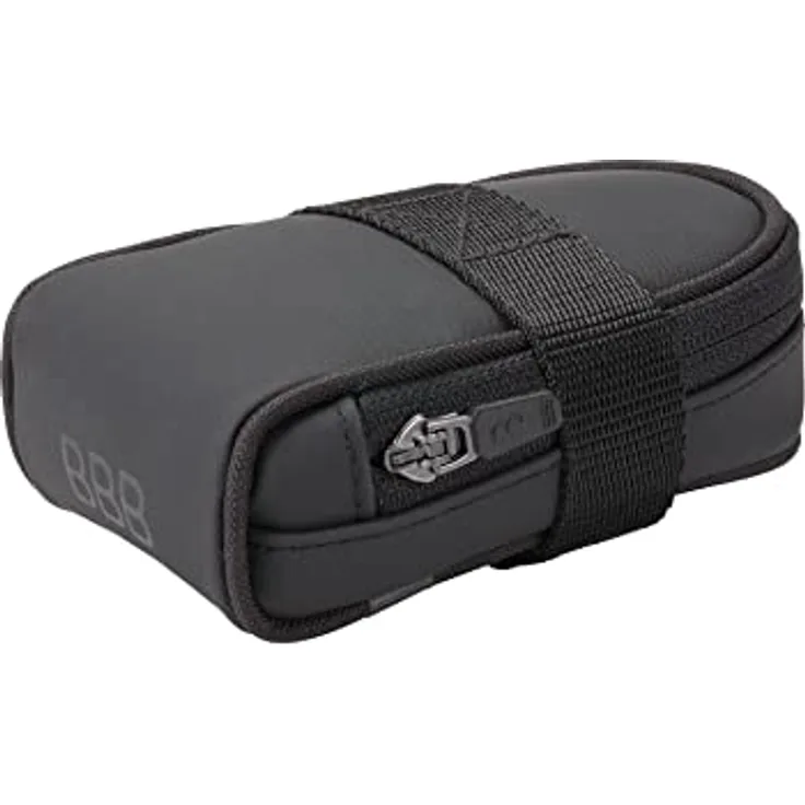 BBB Cycling Fahrrad satteltasche für Universal Bander fur Einfache Montage auf Mountainbike Rennrad und Citybike, Sattle Tasche Saddle Bag, Racepack B, Schwarz