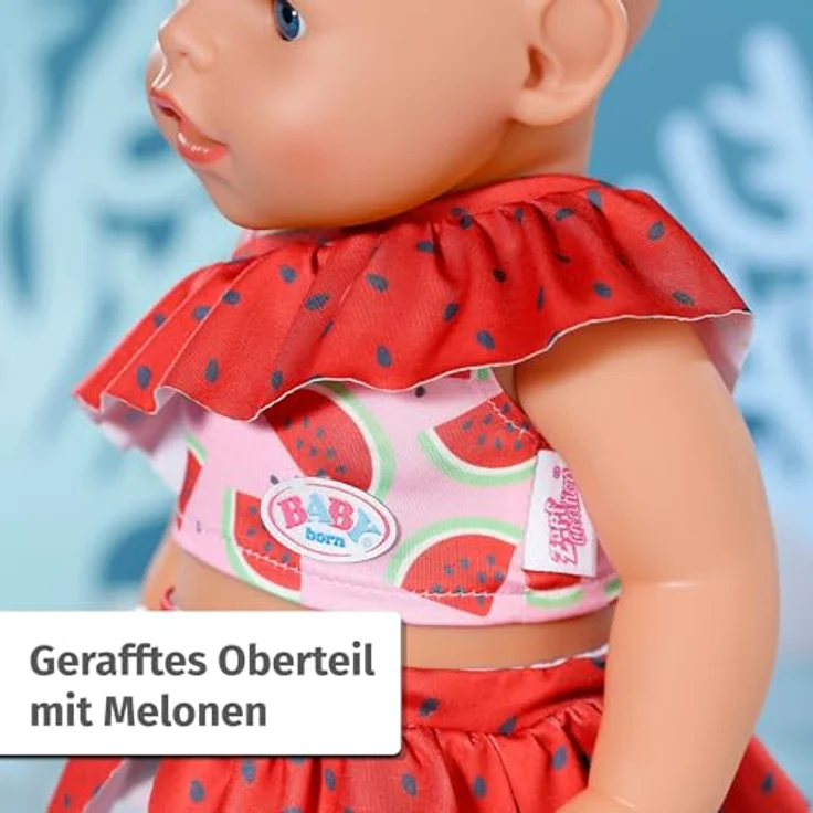 Baby Born Puppenkleidung Tauchspaß, 43 cm - Bikini, Taucherbrille und Schwimmflossen, blau – Bild 3