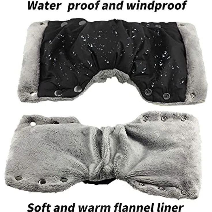 Alihoo Kinderwagen Handwärmer, 1 Paar Kinderwagen Handmuff Warme Handschuhe für Eltern Betreuer Kutsche Handmuffs Kinderwagen,Buggy - Preisvergleich – Bild 3