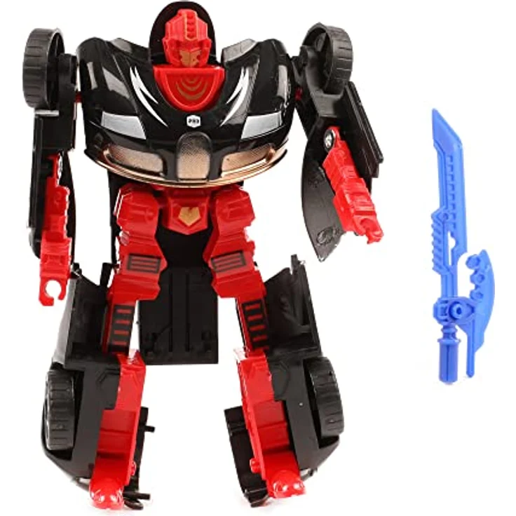 Toi-Toys ROBOFORCES 30134A Verwandlungs Roboter Superauto 3er Set, 2-in-1 Figuren mit schwingenden Schwertern, ab 3 Jahren – Bild 8