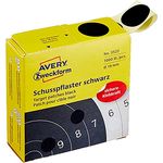 AVERY Zweckform 3522 Schusspflaster 1.000 Stück (Ø19mm, Zielscheibe, Schießsport, Schützensport, Schützenverein, runde Aufkleber, permanent, Markierungspunkt, im Spender) schwarz
