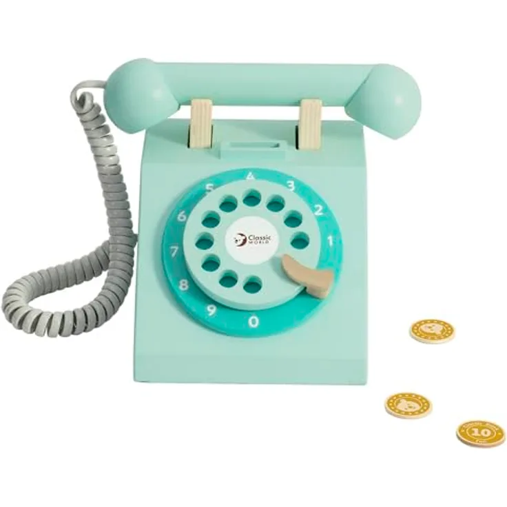 Classic World Spieltelefon (Deutsch), klassisches Design zur Förderung von Dialogen und Feinmotorik