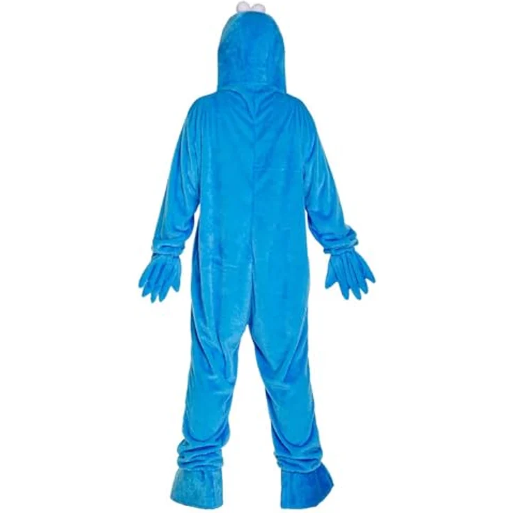 Maskworld Die Sesamstraße Krümelmonster Kostüm - blau - Größe XXL - Karneval, Halloween, Motto-Party – Bild 4