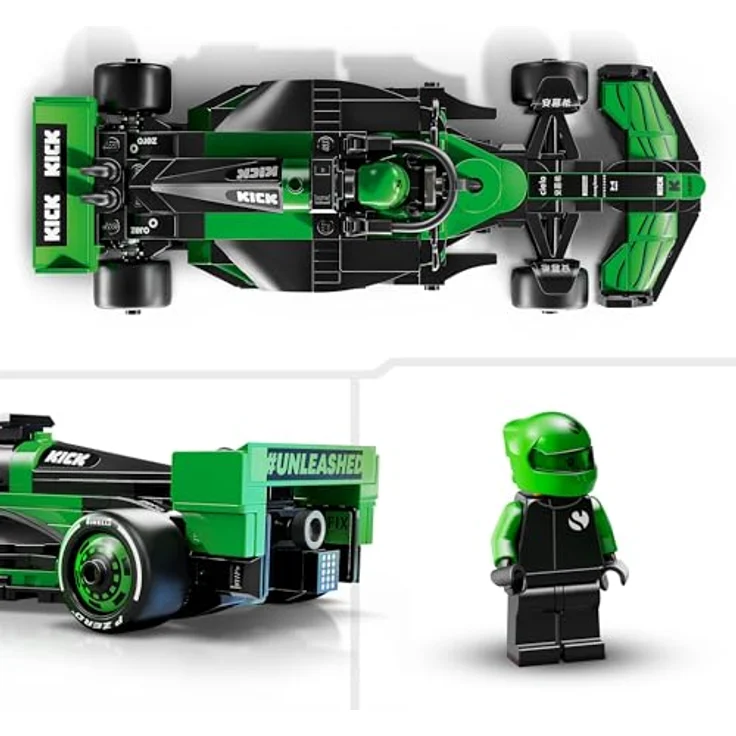LEGO Speed Champions Kick Sauber F1 Team C44 Rennauto - Spielzeug mit Formel 1 Minifigur - Bauset - Geschenk für Kinder ab 10 Jahren und Erwachsene Motorsport Fans 77247 – Bild 4