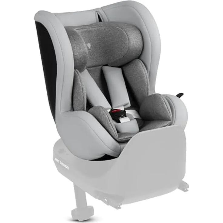 ABC Design Reboarder Lily i-Size Kindersitz - Maximaler Schutz und Komfort, ab Geburt bis ca. 4 Jahre - Pearl