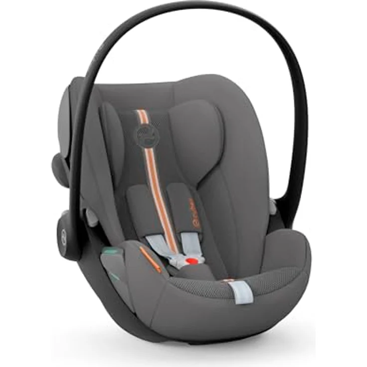 CYBEX Gold Babyschale Cloud G i-Size Plus, Inkl. Neugeboreneneinlage, Ab Geburt bis ca. 24 Monate, Für Kinder ab 40 cm bis 87 cm, Max. 13 kg, Lava Grey – Bild 5