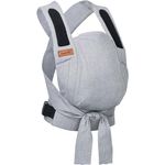 Hoppediz Babytrage Bondolino b.pure, Komforttrage ab Geburt (3 - 20 kg) für Bauch, Rücken & Hüfte, hautfreundliche Baumwolle