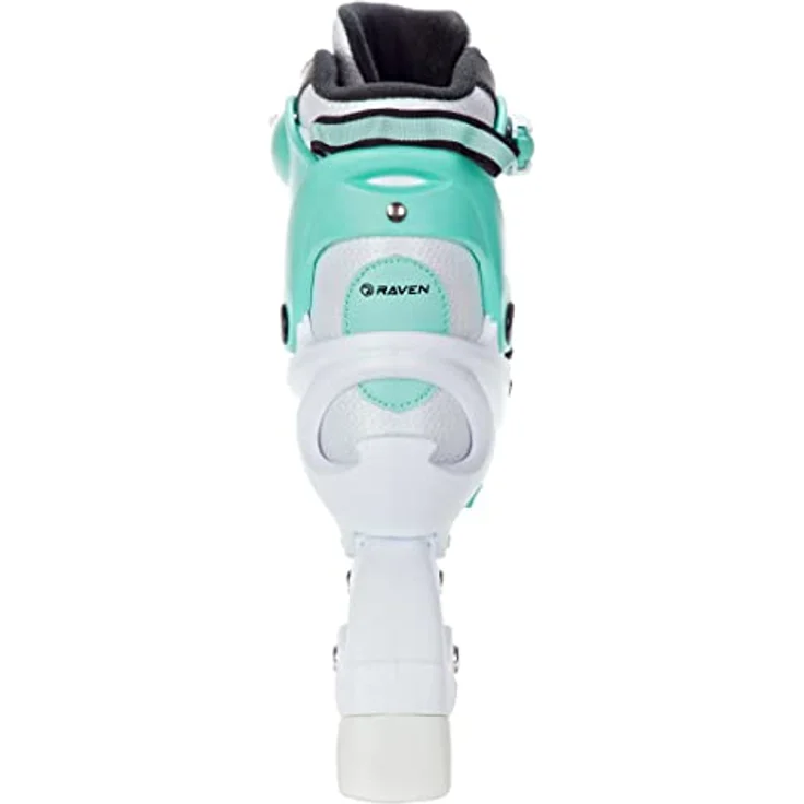 RAVEN Profession 3in1 Inlineskates Triskates Rollschuhe Inliner für Kinder und Erwachsene verstellbar (White/Mint, 31-35 (20,5cm-23cm)) – Bild 4