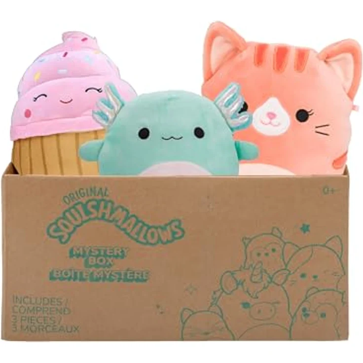 Squishmallows SQCR04665 Mystery Box, 3x 20cm Überraschungs-Plüschtiere, offizielles Jazwares Kuscheltier – Bild 4