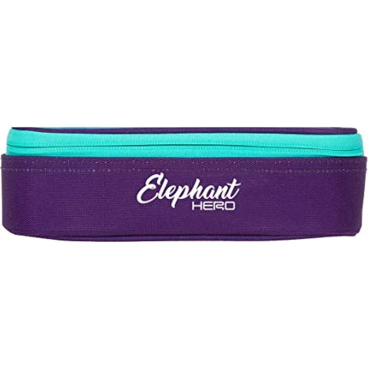 Mäppchen Mädchen Etui Federtasche Mäppchenbox groß Pennal Schülermäppchen pencil case Elephant Box Large 12800 + 6 Stifte (Violet Cube (Lila-Türkis)) – Bild 2