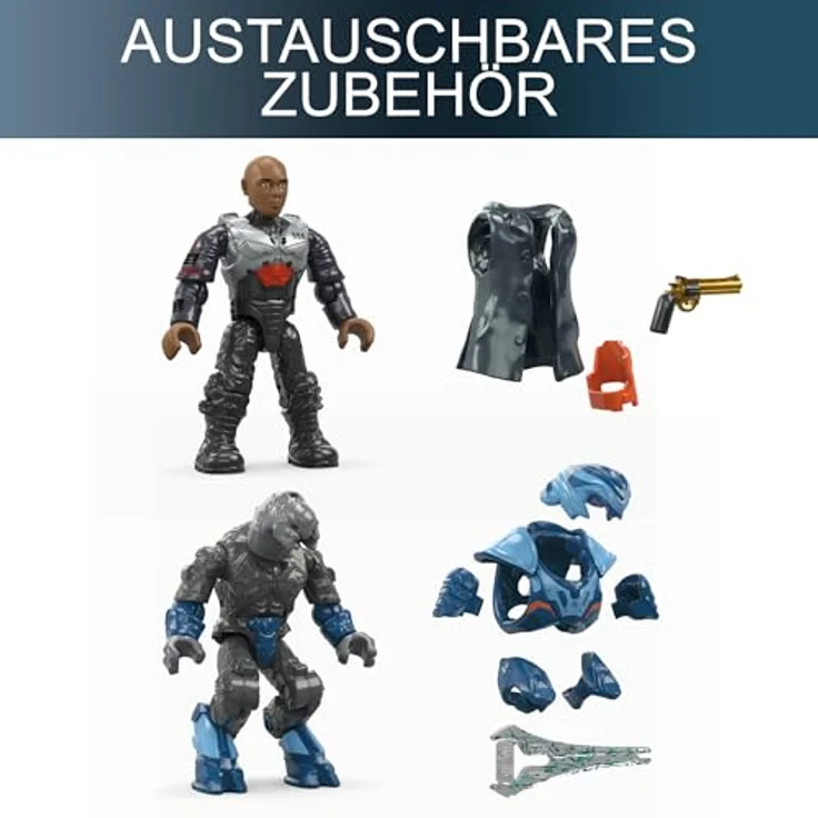 MEGA Halo Abtrünnige Banshee, Zusammenbaubares Flugzeug mit beweglichen Flügeln, 2 Sammelfiguren und 205 Bausteinen, für Kinder ab 13 Jahren, HNC56 – Bild 4