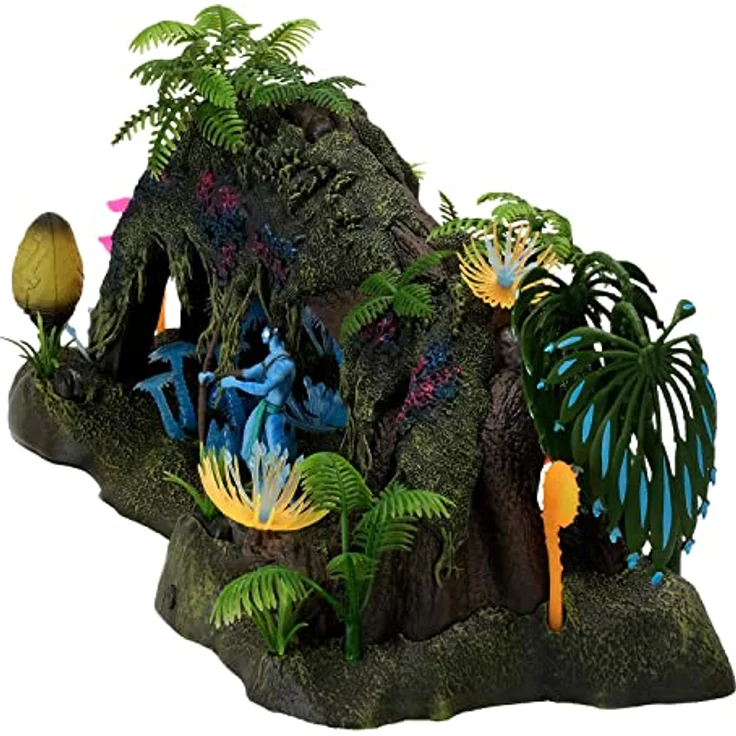Mcfarlane Toys Avatar W.o.p Deluxe Playset Omatikaya Regenwald mit Jake Sully Figur, mehrfarbig, mit Schwarzlichtlampen und 6 Artikulationspunkten – Bild 11