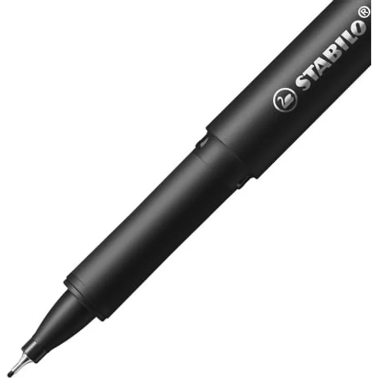 STABILO dr!ver Fineliner-Set, 4er Set in schwarz, rot, blau und grün, 0,4 mm Strichstärke, gefederte Spitze, gummierter Griff, biobasierter Kunststoff – Bild 3