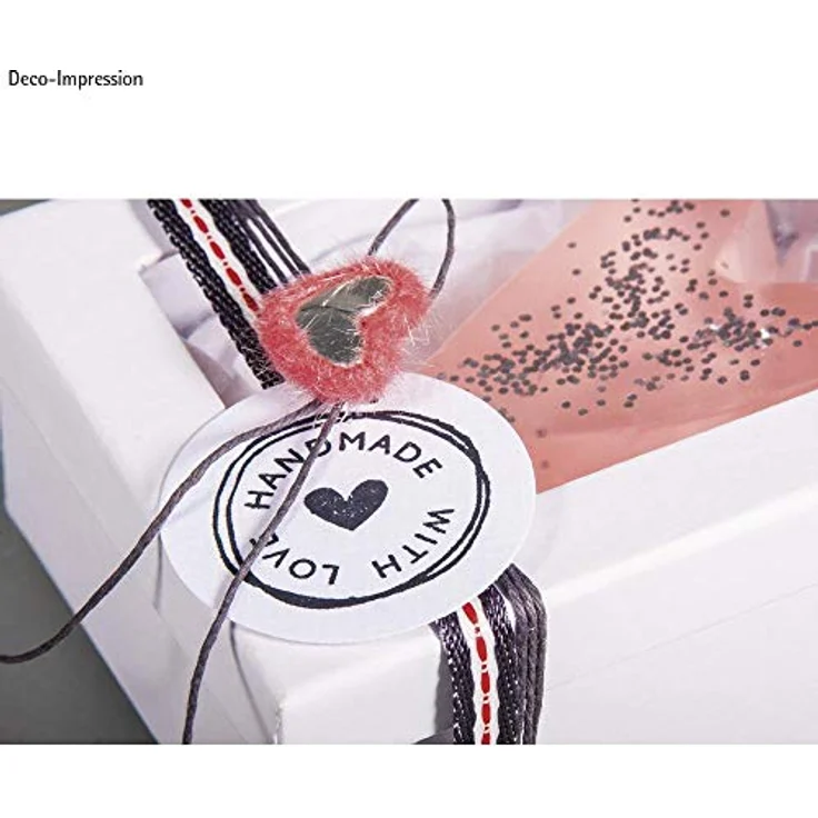 Rayher Stempel Holz "Handmade with love", rund, 3 cm ø, Motivstempel Holz, Holzstempel, Butterer Stempel, Rundstempel, 29022000 – Bild 4