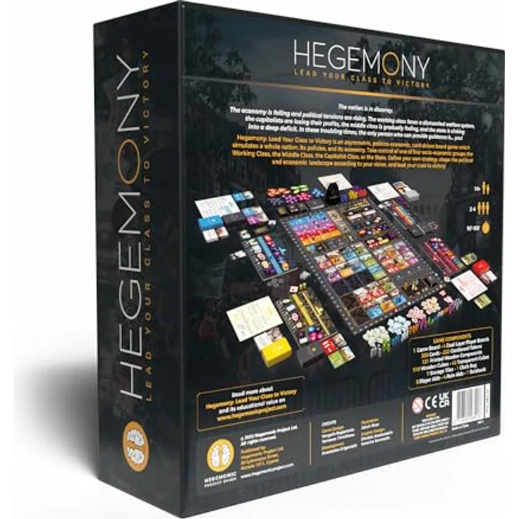 European Player Network Hegemony: Lead Your Class to Victory, strategisches Brettspiel für 2-4 Spieler, 14+ Jahre, Englisch – Bild 3