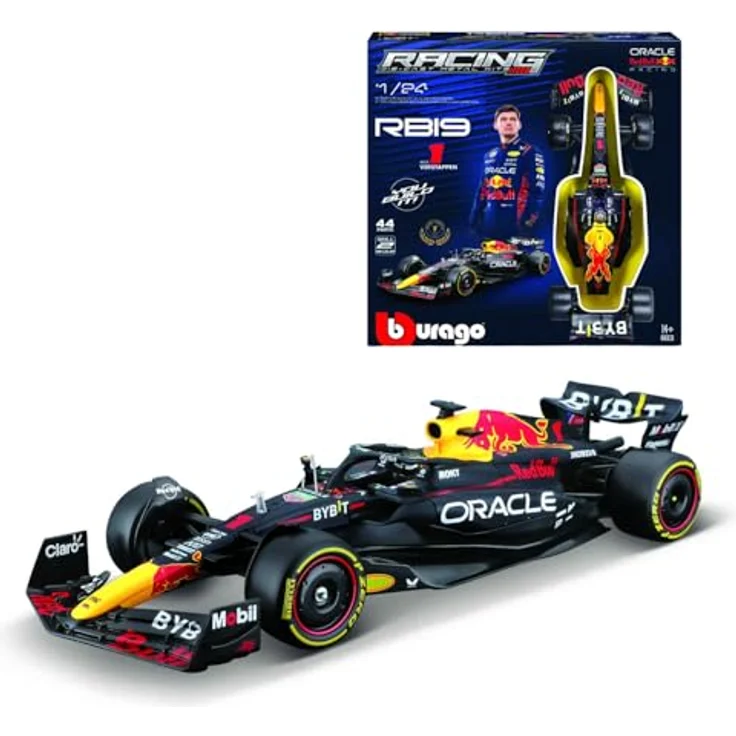 Bburago Red Bull F1 RB19 1/24 Kit, Automodell-Bausatz aus Metall, schraub- und steckbar, für Verstappen 2024 – Bild 1