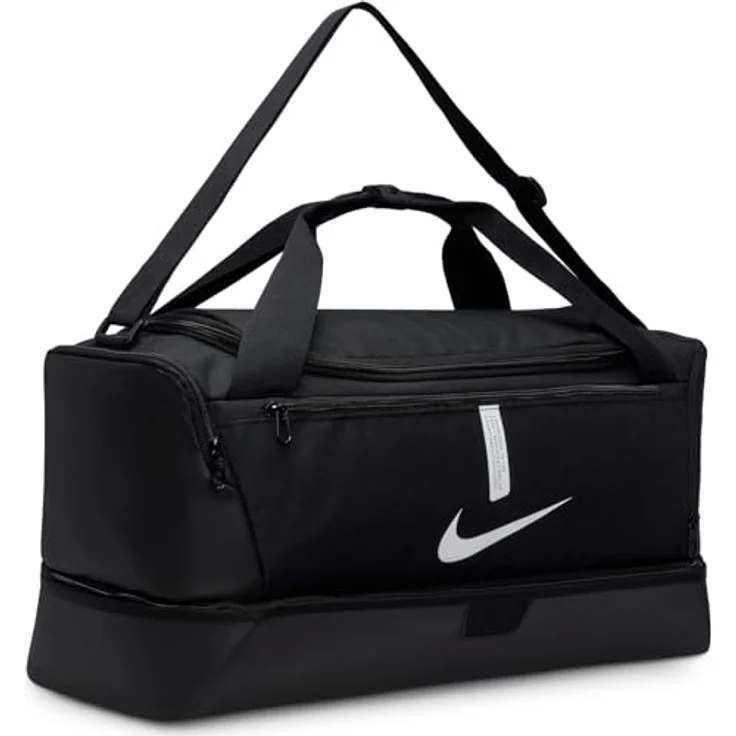 Nike Sporttasche Team M Bag, robuste Sporttasche mit geräumigem Hauptfach, hartem Boden und 37 Liter Volumen, schwarz – Bild 6