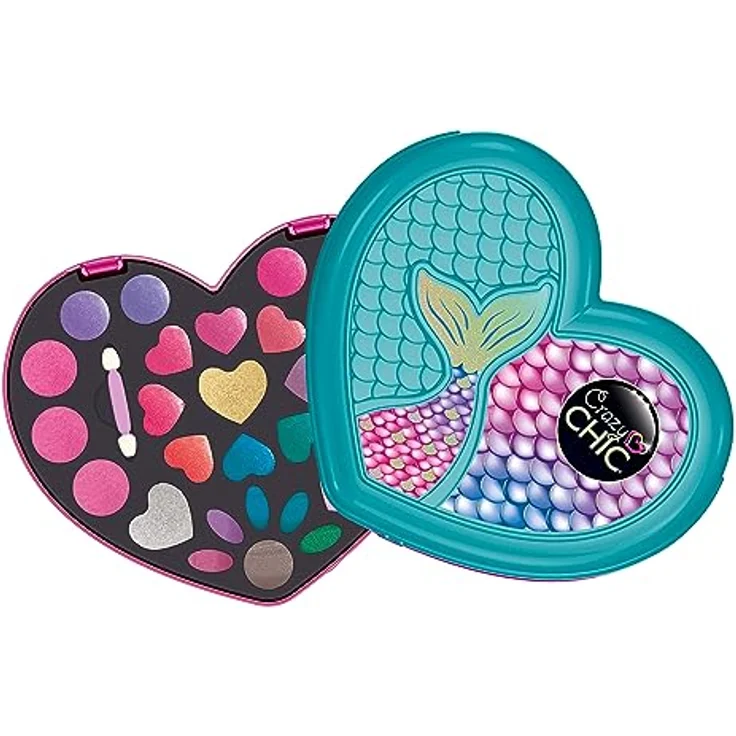Clementoni Crazy Mermaid Make-up Set, Kinder Schminkset mit Lipgloss und Lidschatten in leuchtenden Farben, für Mädchen ab 6 Jahren – Bild 2
