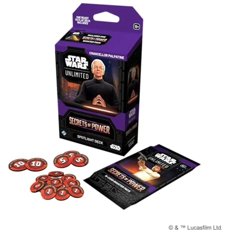 Asmodee Star Wars: Unlimited Trading Card Game - Spotlight Deck Palpatine mit 50 exklusiven Karten und 1 Booster, für 2+ Spieler, Englisch, Alter 12+ – Bild 3
