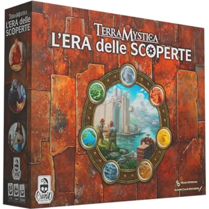 Cranio Creations Terra Mystica: Die Ära der Entdeckungen, strategisches Brettspiel für 1-5 Spieler, italienische Sprachausgabe