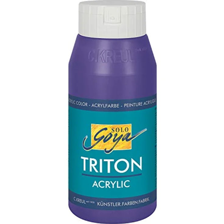 Kreul SOLO GOYA Triton Acrylic Basic, Violette Dispersionsfarbe auf Wasserbasis, 750 ml, gut deckend und schnell trocknend – Bild 1