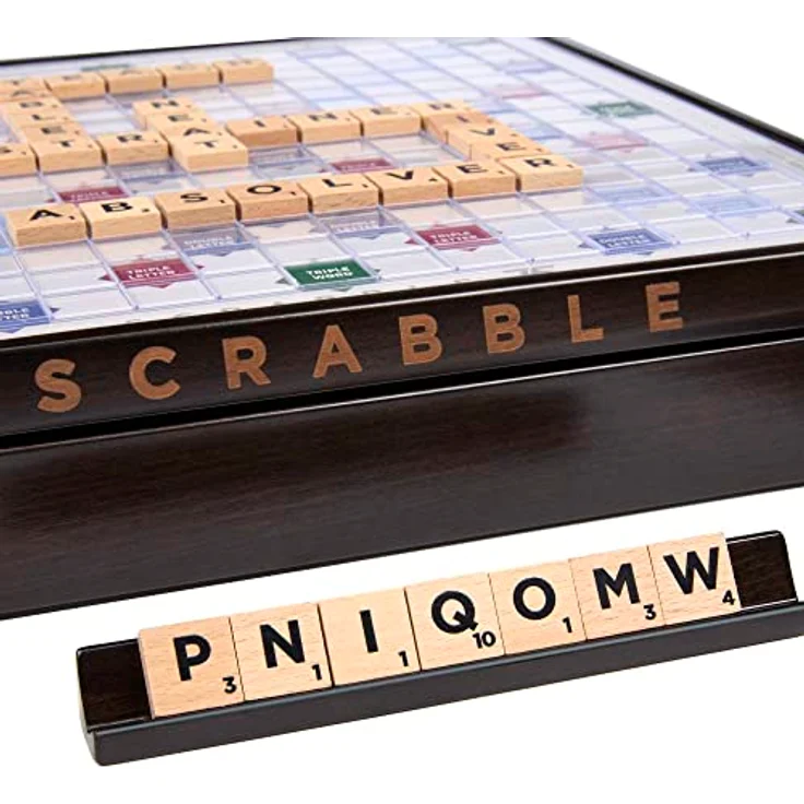 SCRABBLE Sonderedition zum 75. Jubiläum - Nachhaltiges Spielvergnügen mit FSC-zertifizierten Buchstabensteinen und Spielbrett, für die ganze Familie und Wortliebhaber, HPK86 – Bild 2