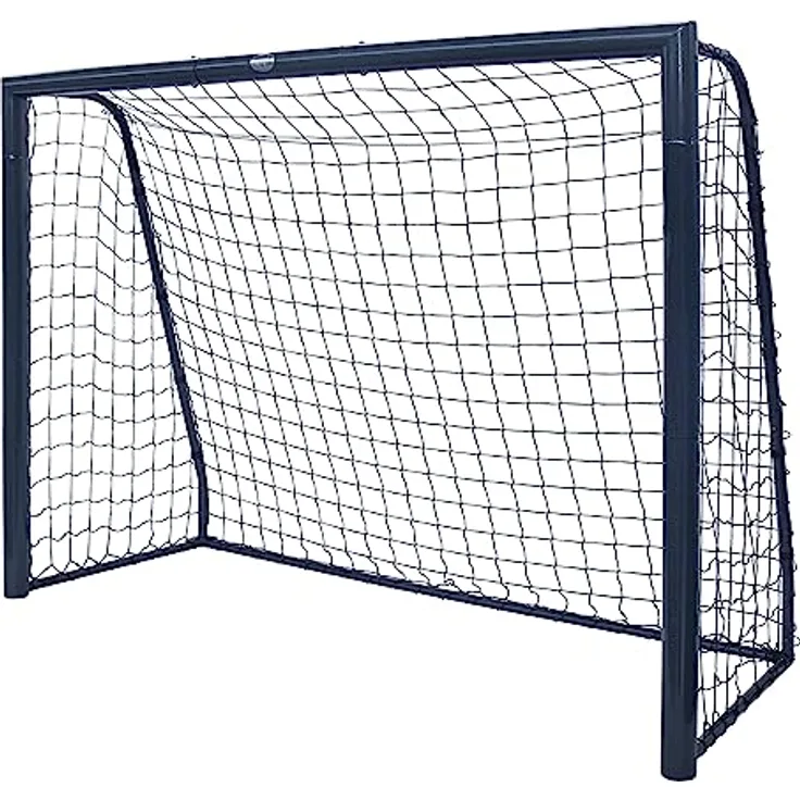 AXI Kylian Fußballtor 220 x 170 cm in Anthrazit für den Garten | Fussball Tornetz aus Metall mit Bodenverankerung | Fußball Tor für Kinder & Erwachsene.