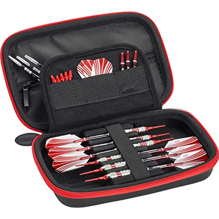 Casemaster by GLD Products 36-0602-02 Sentinel Darttasche, roter Reißverschluss