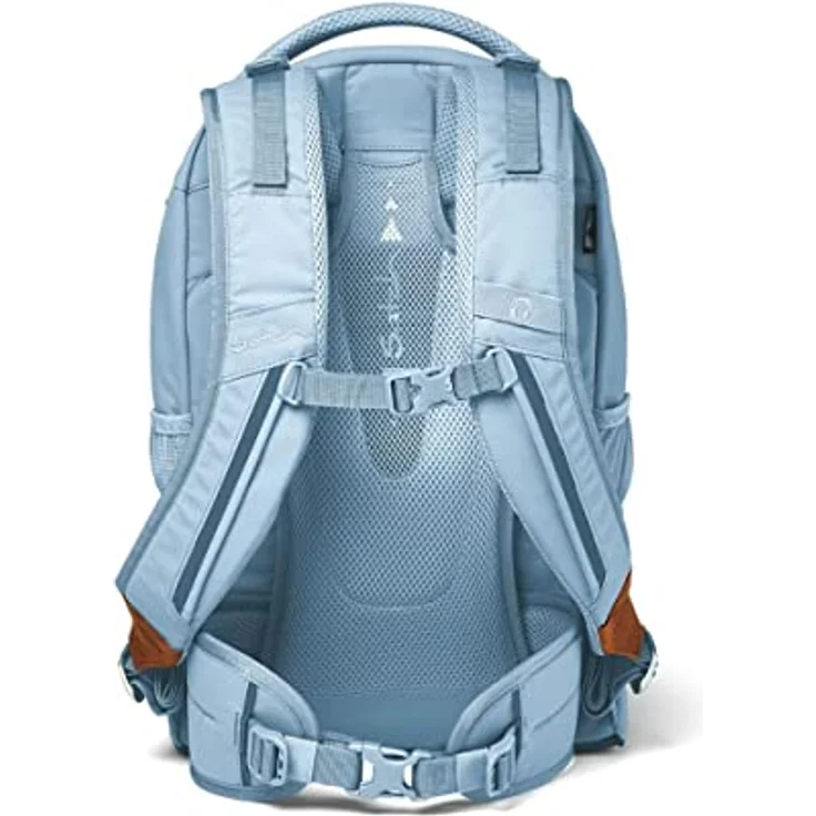 Satch Pack Schulrucksack Set 3tlg. mit Schlamperbox und Sportbeutel, 30 Liter Volumen, reflektierende Elemente, Nordic Ice Blue, Einheitsgröße – Bild 3