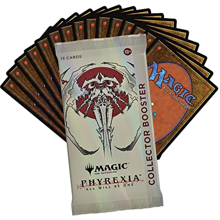 Magic The Gathering Phyrexia: All Will Be One Collector Booster Box | 12 Packs (180 Magic Cards) - Borderless & Foil Showcase Cards, Phyrexian Glory Treatment, Rare Cards & Traditional Foils in Every Pack – Bild 4