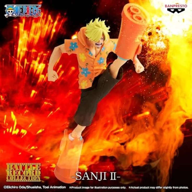 Banpresto One Piece - Sanji Vinsmoke Battle Record Collection, limitierte PVC-Statikfigur, hochwertig und offiziell lizenziert – Bild 6