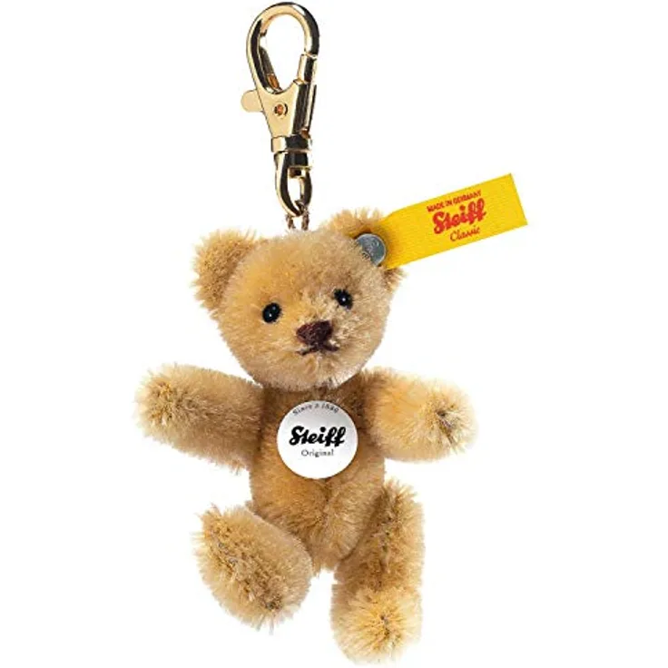 Steiff 039089 Mini Teddybär Schlüsselanhänger Mohair, 8 cm