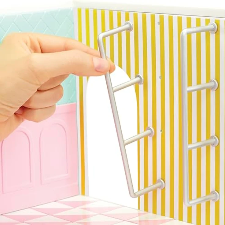 MGA ENTERTAINMENT Kreativset MGA's Miniverse - Spaces Starter Pack, individuelles Bastelset zur Gestaltung einer Miniverse-Kulisse, Ice Cream Design – Bild 4