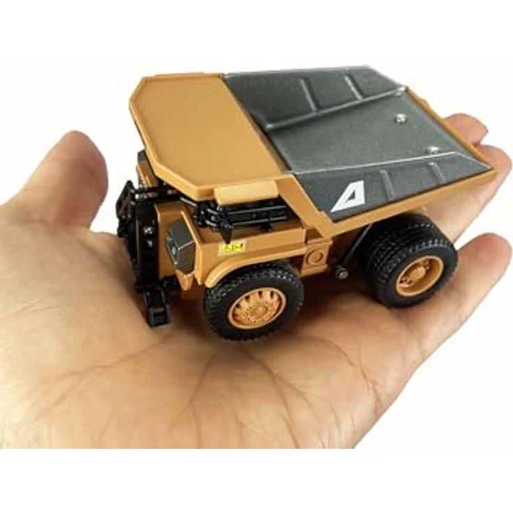Amewi Ferngesteuerter Mini-Kipper 1:64 RTR aus Metall, 8-Kanal mit 20 Minuten Betriebszeit und 2 Geschwindigkeitsstufen – Bild 2
