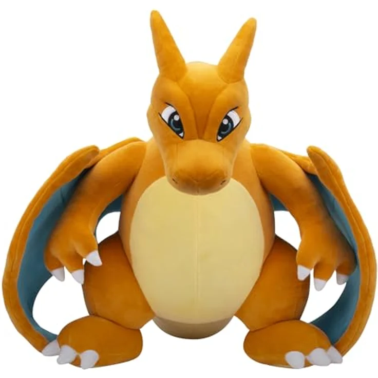 Jazwares Plüschfigur Pokémon Glurak Plüsch 60cm Kuscheltier, weiches und kuscheliges Pokémon Kuscheltier – Bild 5