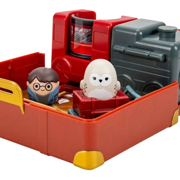 NoBrand Squishalongs Harry Potter Spielset Hogwarts Express, tragbarer Koffer mit Einrast- und Drehfunktion, inkl. 3 Mini-Squishies und 3 Accessoires – Bild 9
